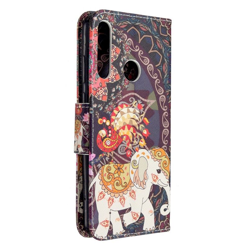 Leren Hoesje Huawei Y6p Etnische Olifantenmandala