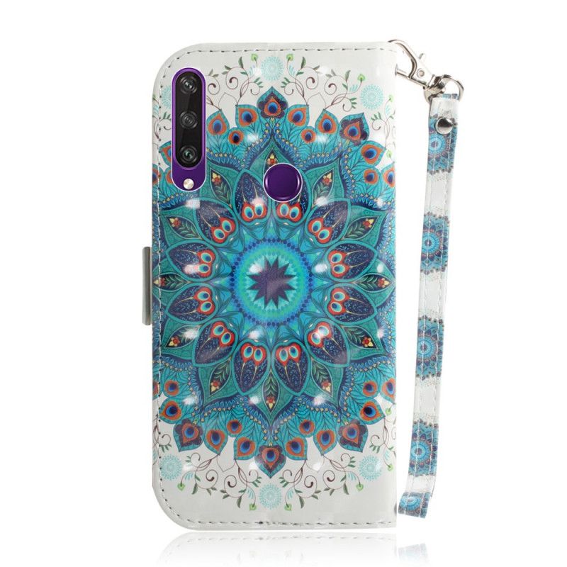 Leren Hoesje Huawei Y6p Meesterlijke Mandala Met String