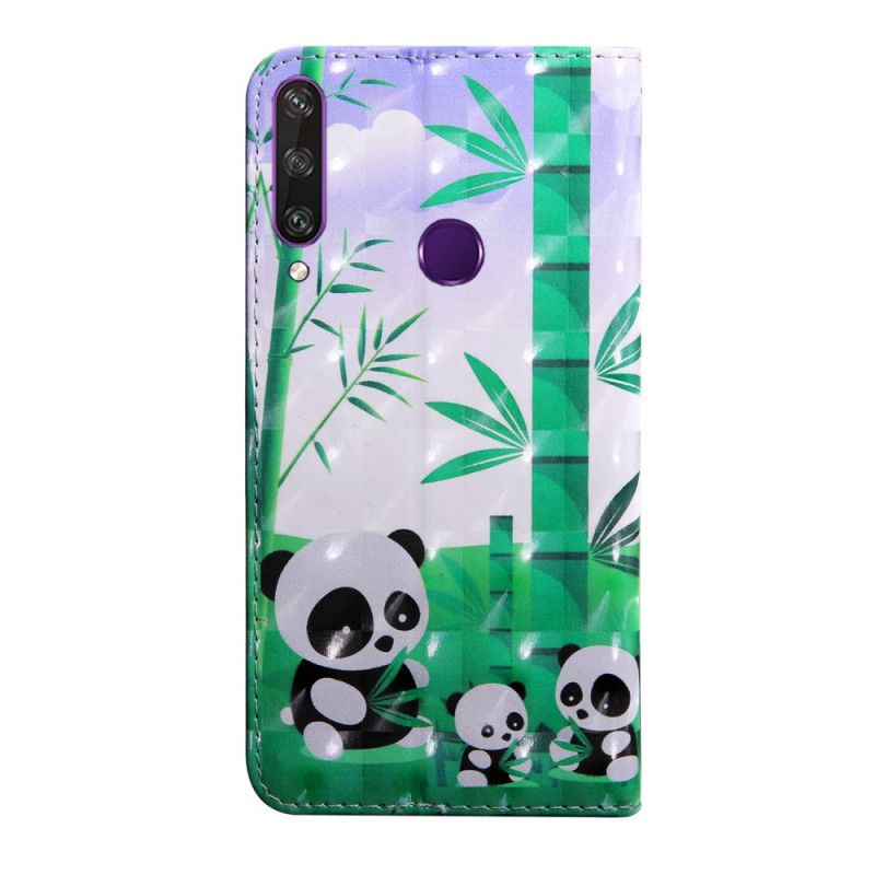 Leren Hoesje Huawei Y6p Pandafamilie