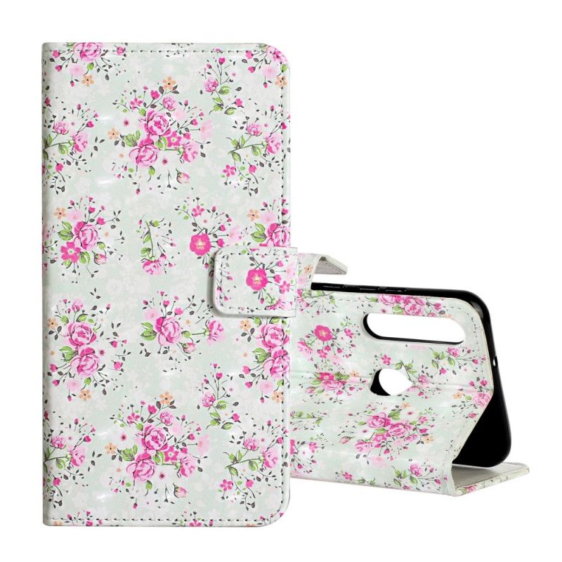 Leren Hoesje Huawei Y6p Vrijheidsbloemen