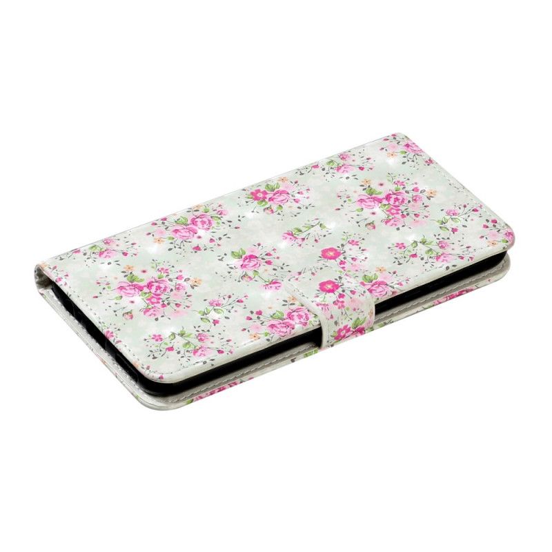 Leren Hoesje Huawei Y6p Vrijheidsbloemen