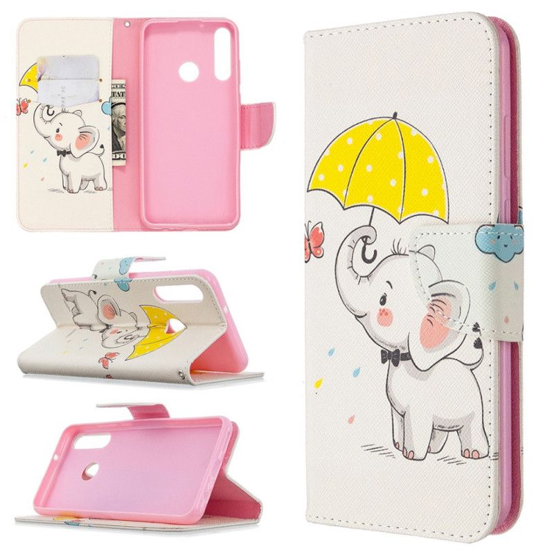 Leren Hoesje voor Huawei Y6p Babyolifant