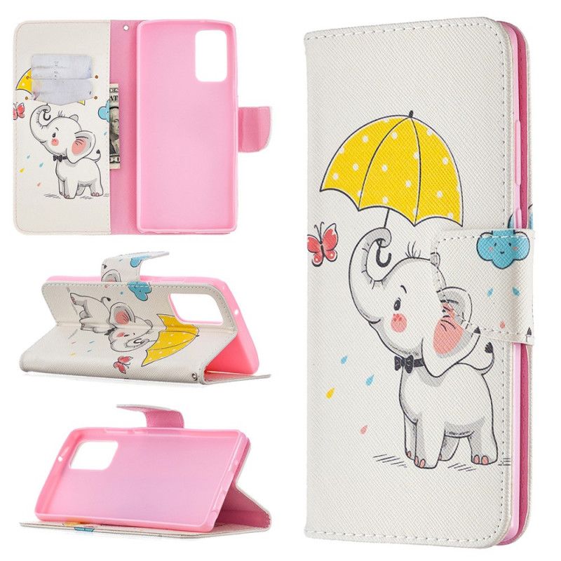 Bescherming Hoesje Samsung Galaxy Note 20 Telefoonhoesje Babyolifant