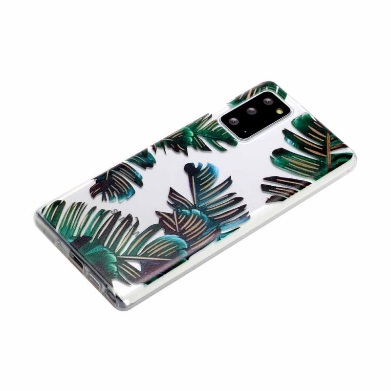 Case Hoesje Samsung Galaxy Note 20 Telefoonhoesje Groene Bladeren