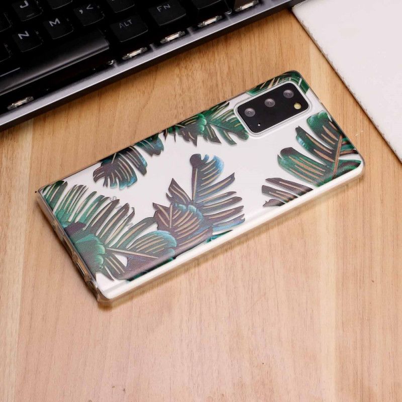 Case Hoesje Samsung Galaxy Note 20 Telefoonhoesje Groene Bladeren