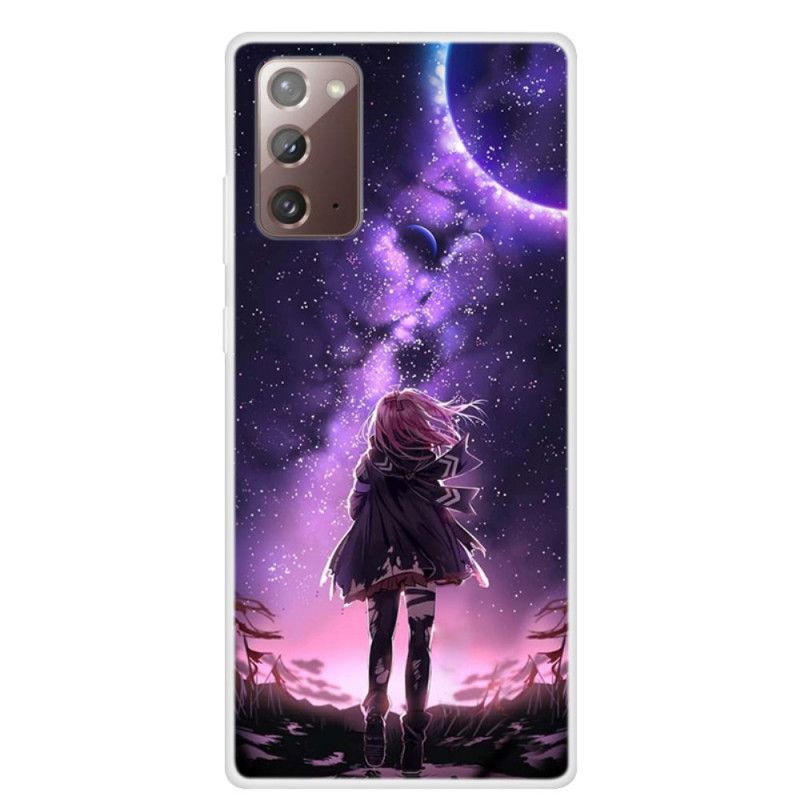 Case Hoesje Samsung Galaxy Note 20 Telefoonhoesje Magische Volle Maan