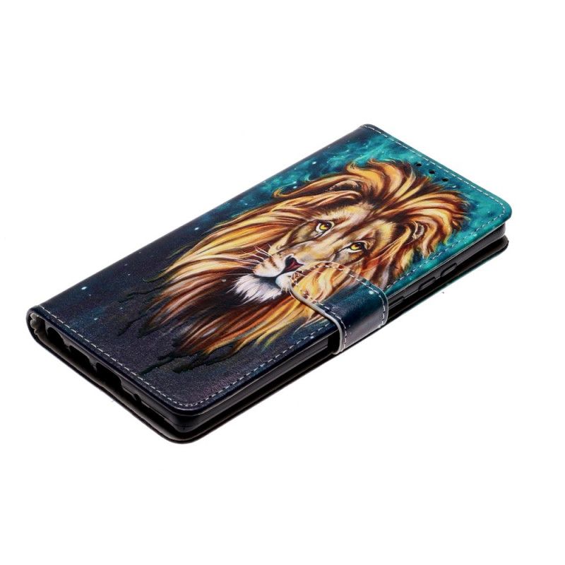 Cover Folio-hoesje Samsung Galaxy Note 20 Telefoonhoesje Koning Leeuw