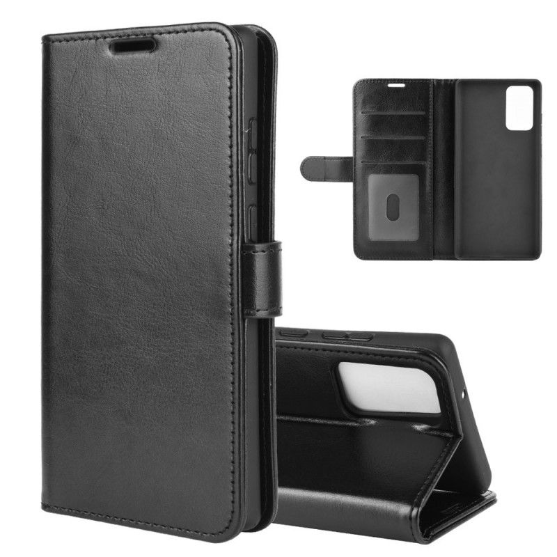 Cover Folio-hoesje Samsung Galaxy Note 20 Wit Zwart Telefoonhoesje Finesse Kunstleer