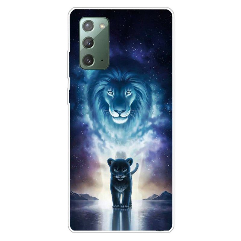 Cover Hoesje Samsung Galaxy Note 20 Telefoonhoesje Leeuwenwelp