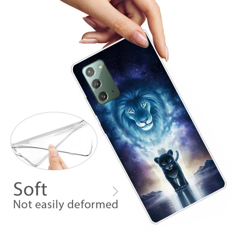 Cover Hoesje Samsung Galaxy Note 20 Telefoonhoesje Leeuwenwelp