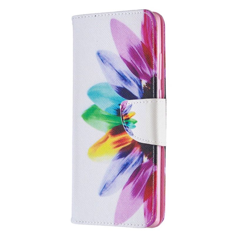 Flip Case Leren Samsung Galaxy Note 20 Aquarelbloem