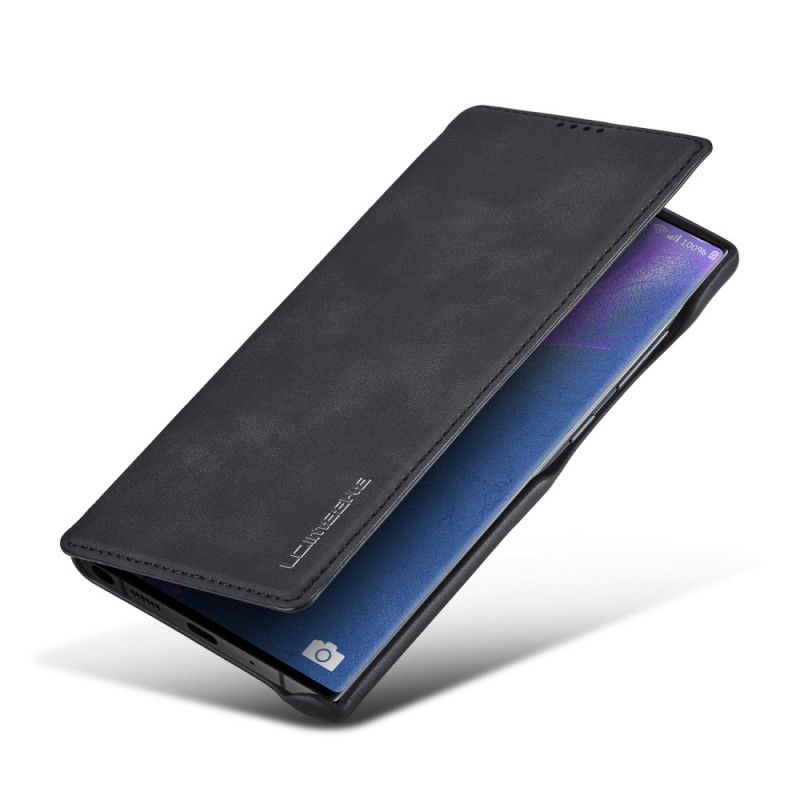 Folio-hoesje Samsung Galaxy Note 20 Grijs Zwart Lc.Imeeke Leereffect