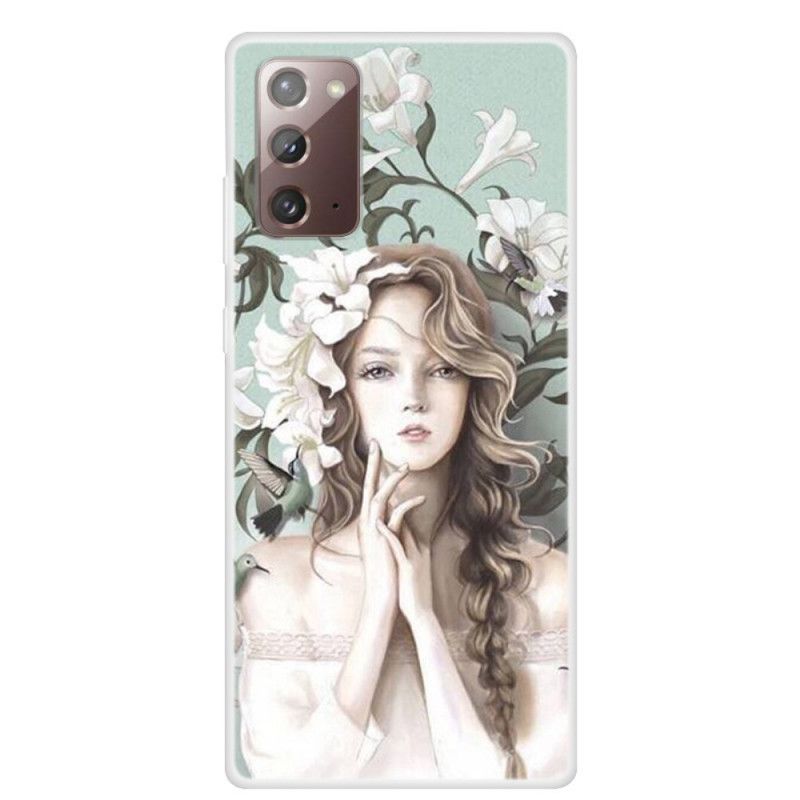 Hoesje voor Samsung Galaxy Note 20 De Bloemenvrouw