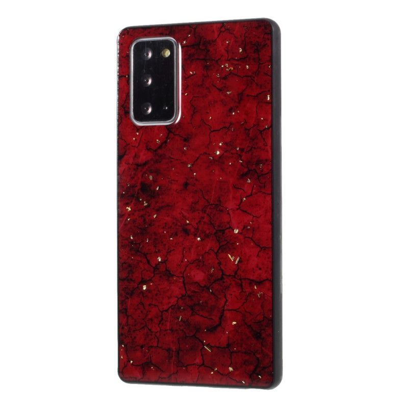 Hoesje voor Samsung Galaxy Note 20 Groen Rood Premium Epoxy-Effect