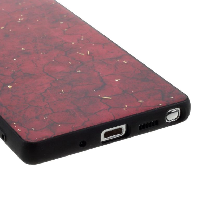 Hoesje voor Samsung Galaxy Note 20 Groen Rood Premium Epoxy-Effect