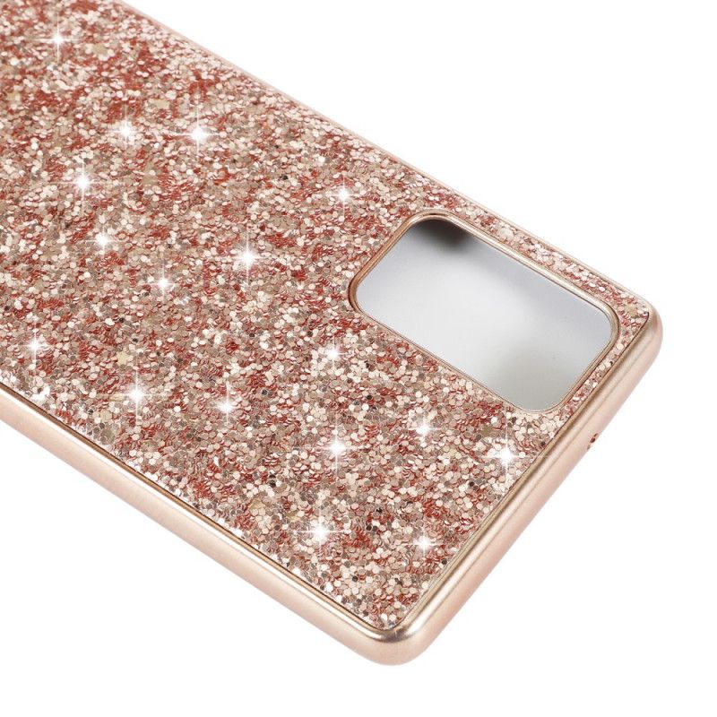 Hoesje voor Samsung Galaxy Note 20 Rood Zwart Ik Ben Glitter