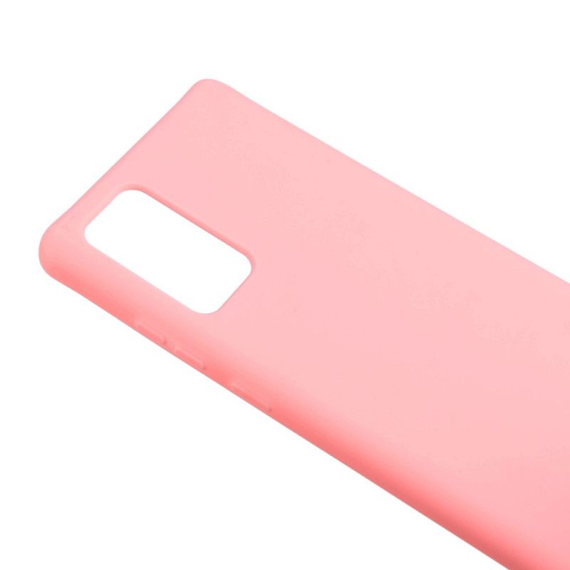 Hoesje voor Samsung Galaxy Note 20 Roze Zwart Siliconen En Koord