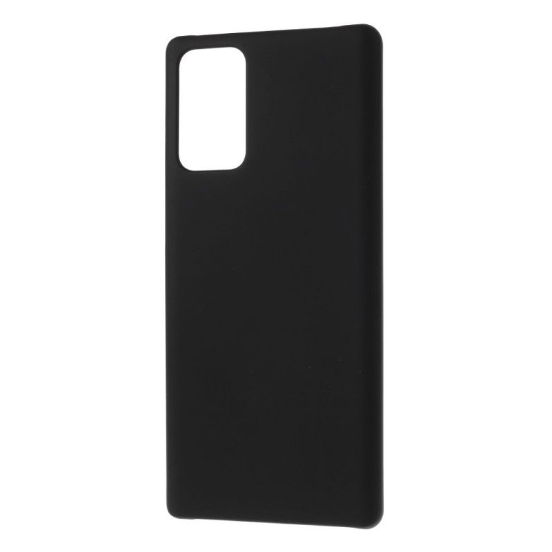 Hoesje voor Samsung Galaxy Note 20 Wit Zwart Rubber Plus