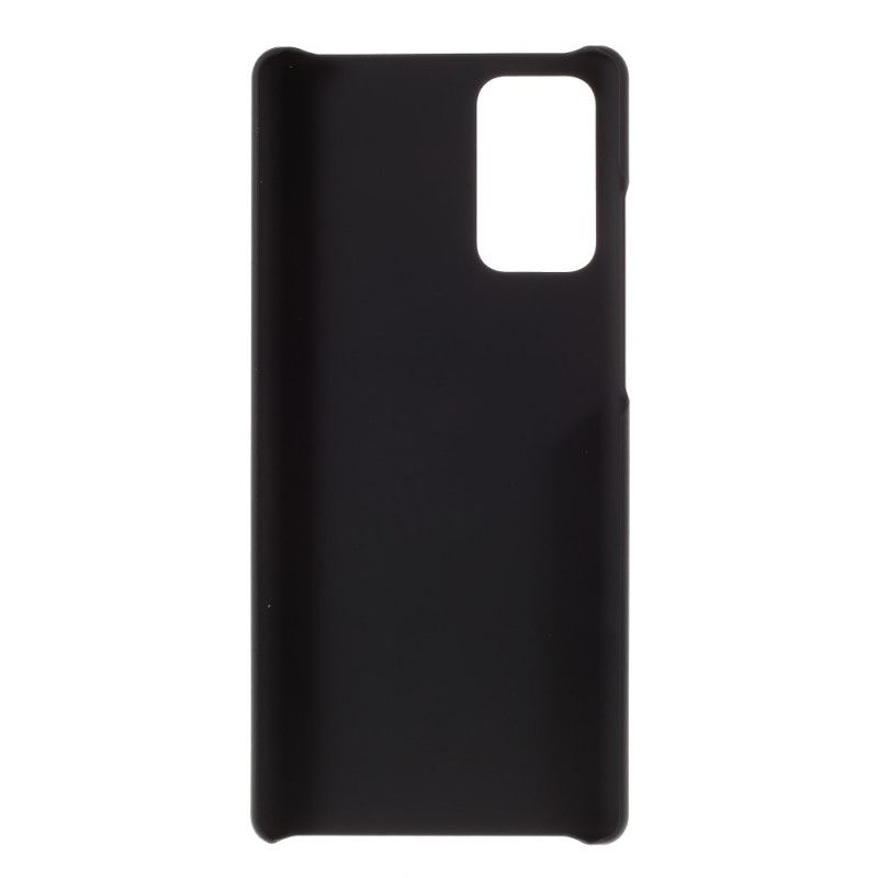 Hoesje voor Samsung Galaxy Note 20 Wit Zwart Rubber Plus