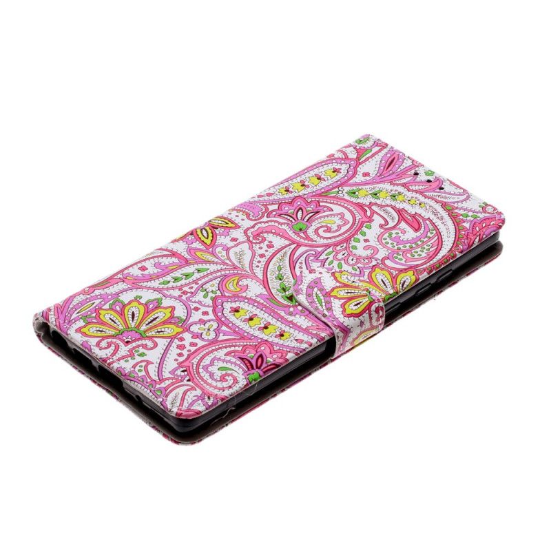 Leren Hoesje Samsung Galaxy Note 20 Bloemenpatronen