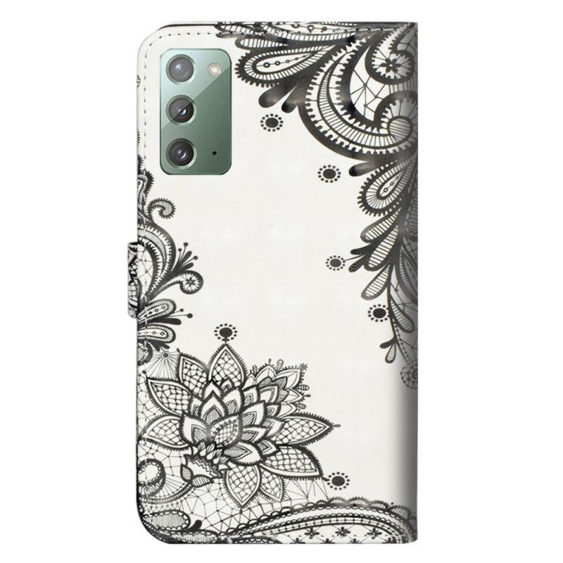 Leren Hoesje Samsung Galaxy Note 20 Chique Kant