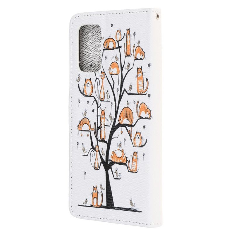 Leren Hoesje Samsung Galaxy Note 20 Funky String Katten