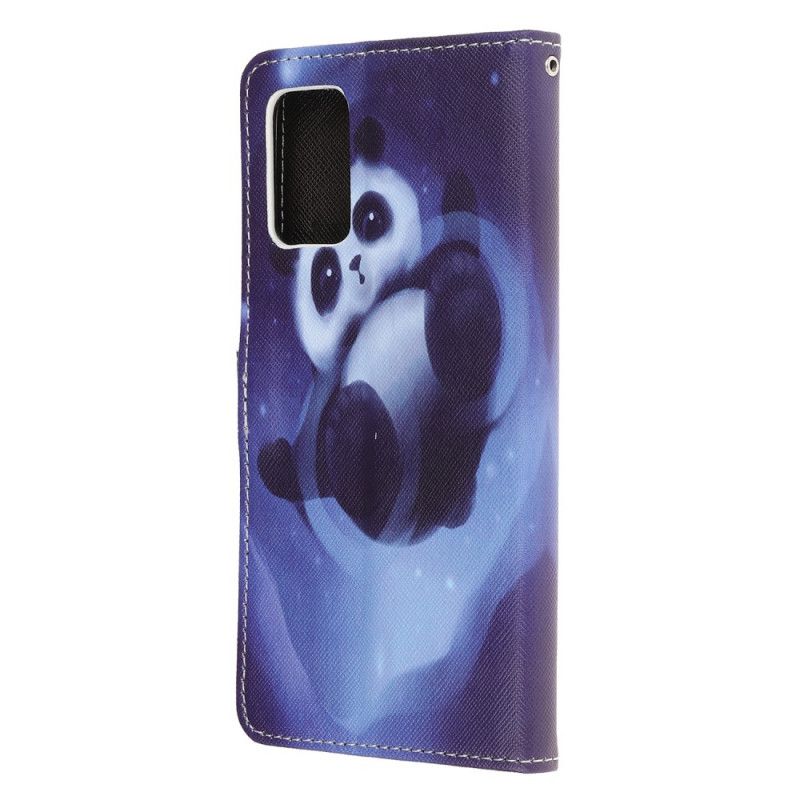 Leren Hoesje Samsung Galaxy Note 20 Pandaruimte Met String