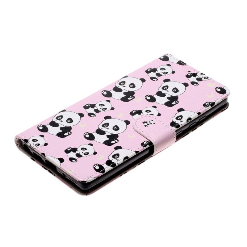 Leren Hoesje voor Samsung Galaxy Note 20 Alleen Panda'S