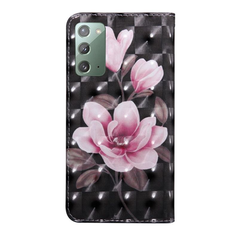 Leren Hoesje voor Samsung Galaxy Note 20 Bloemen Bloeien