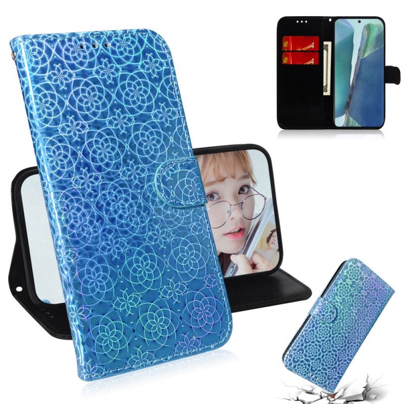 Leren Hoesje voor Samsung Galaxy Note 20 Grijs Zwart Pure Kleur