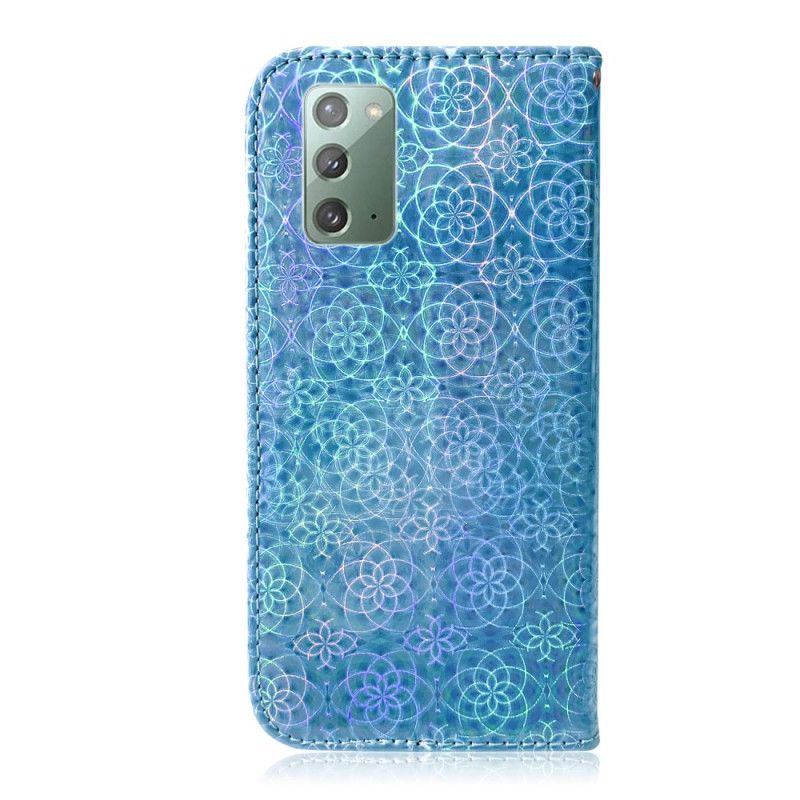 Leren Hoesje voor Samsung Galaxy Note 20 Grijs Zwart Pure Kleur