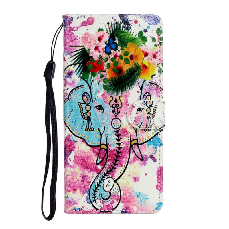 Leren Hoesje voor Samsung Galaxy Note 20 Koning Olifant