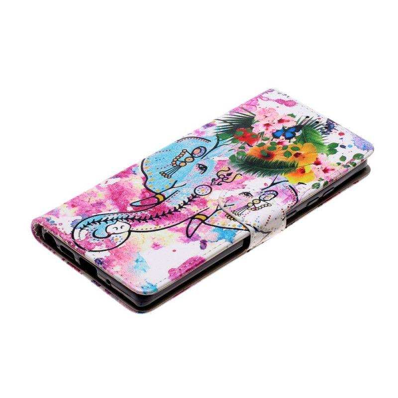 Leren Hoesje voor Samsung Galaxy Note 20 Koning Olifant