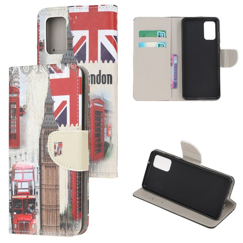 Leren Hoesje voor Samsung Galaxy Note 20 Leven In Londen