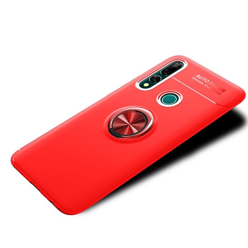 Cover Hoesje Huawei P Smart Z Rood Zwart Telefoonhoesje Lenuo Magnetische Ring