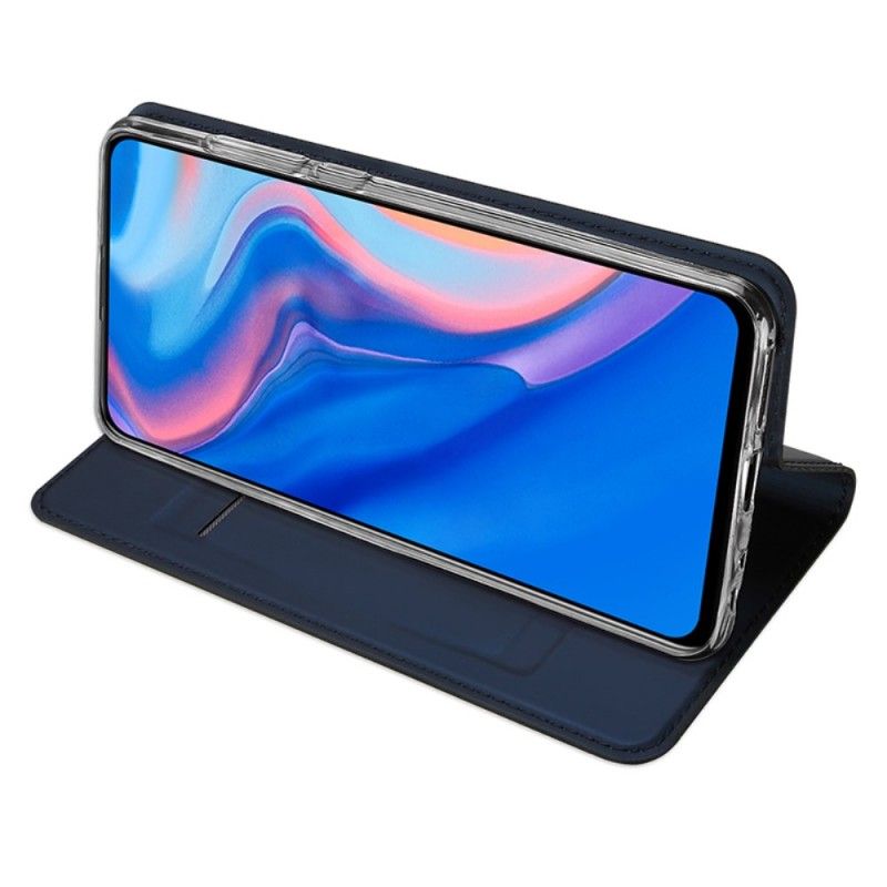 Folio-hoesje Huawei P Smart Z Marineblauw Zwart Telefoonhoesje Pro Dux Ducis Huid