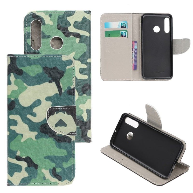 Leren Hoesje Huawei P Smart Z Telefoonhoesje Militaire Camouflage