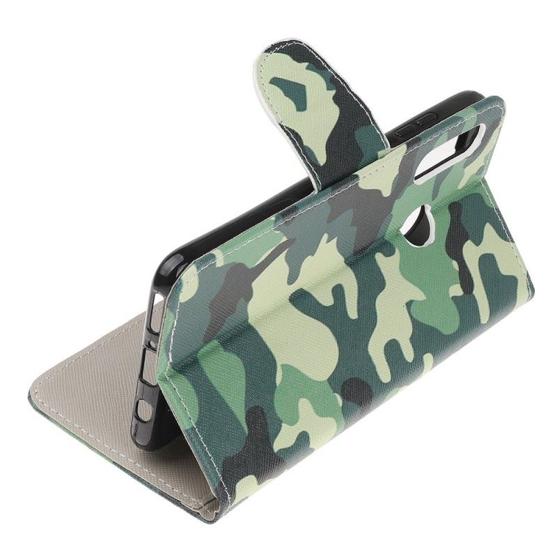 Leren Hoesje Huawei P Smart Z Telefoonhoesje Militaire Camouflage