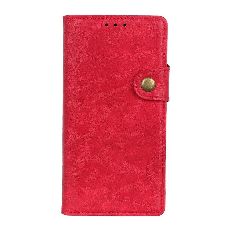 Leren Hoesje voor Huawei P Smart Z Donkerblauw Artistieke Knop