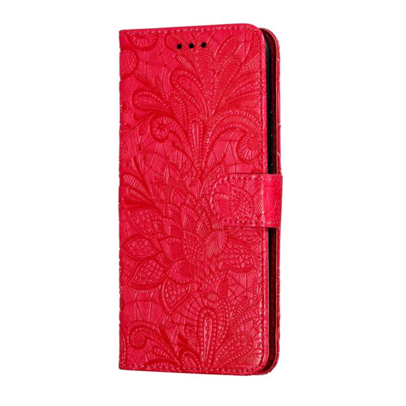 Leren Hoesje voor Huawei P Smart Z Rose Goud Tribal String Bloemen