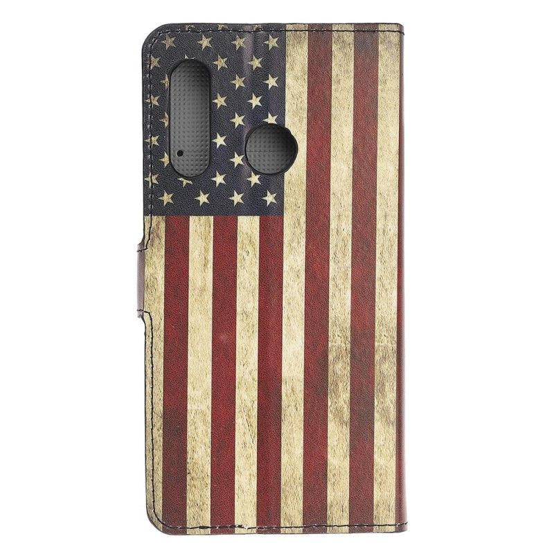 Leren Hoesje voor Huawei P Smart Z Usa Vlag