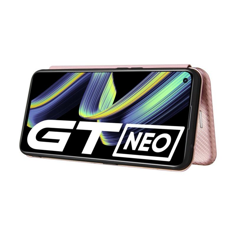 Folio-hoesje Voor Realme Gt 5g Siliconen Koolstof