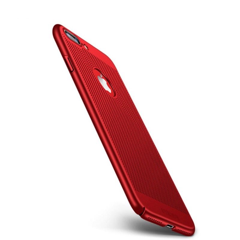 Cover Hoesje iPhone 7 Plus / 8 Plus Rood Telefoonhoesje Mofi Premium Lontontwerp