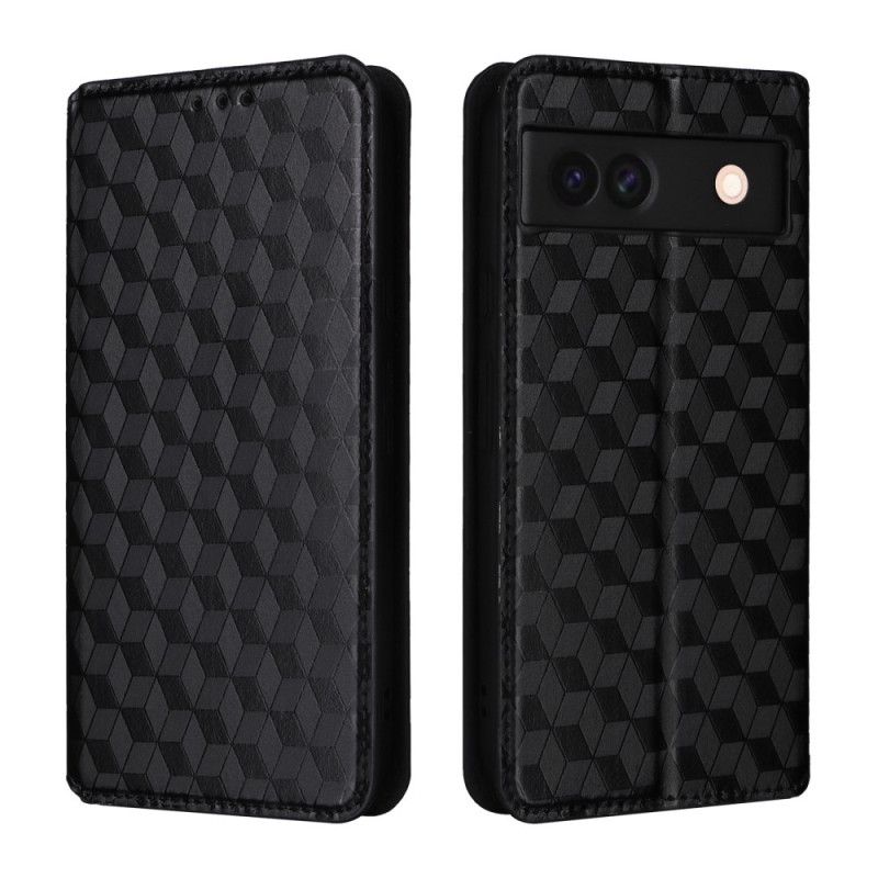 Folio-hoesje Google Pixel 8a 3d Diamanten Bescherming Hoesje