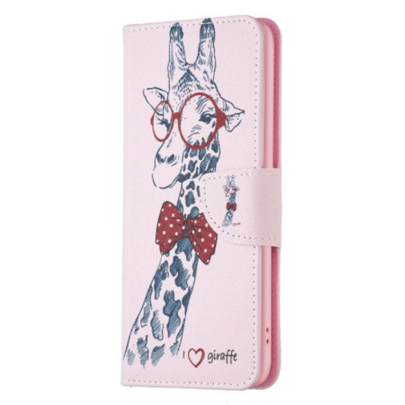 Leren Hoesje Google Pixel 8a Intello-giraffe Bescherming Hoesje