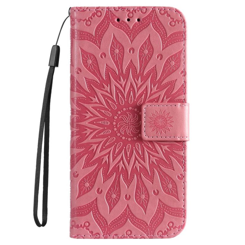 Leren Hoesje Google Pixel 8a Mandala Met Bandje Bescherming Hoesje