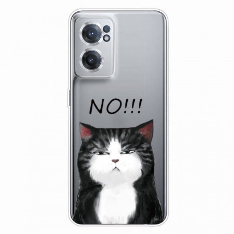 Hoesje voor OnePlus Nord CE 2 5G Chagrijnige Kat