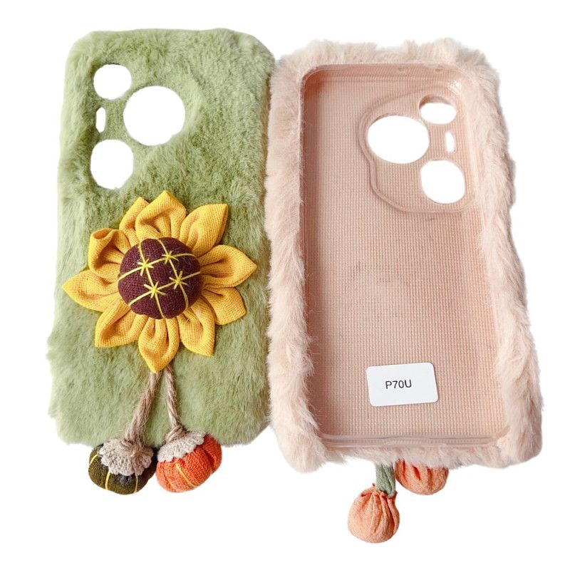 Case Hoesje Huawei Pura 70 Pro Telefoonhoesje Met Zonnebloemmotief