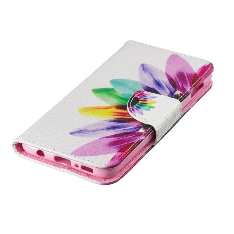 Bescherming Hoesje Samsung Galaxy S10e Telefoonhoesje Aquarelbloem