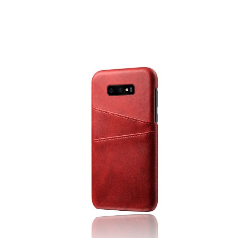 Case Hoesje Samsung Galaxy S10e Grijs Zwart Telefoonhoesje Kaarthouder